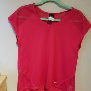 Nike Magenta dri fit running top
